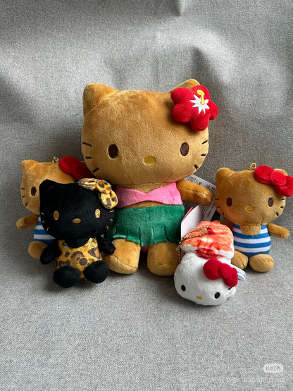 HelloKitty｜Suntan Series Bikini Sitting Plush Dolls/Plush Toy｜19cm x 14cm x 9.5cm approx.