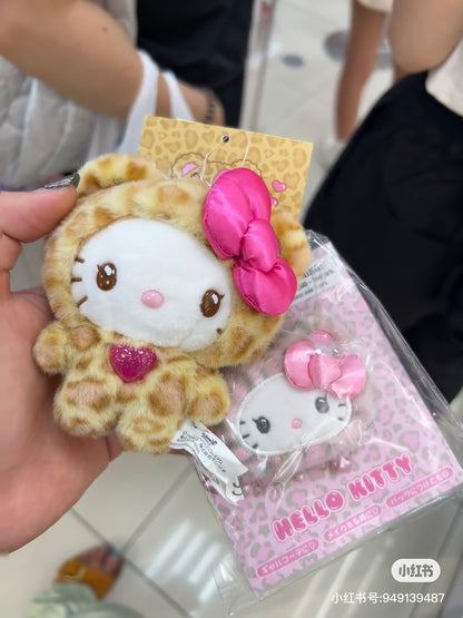 Sanrio三丽鸥｜ Original Mascot Keychain / Leopard Bear豹纹熊系列毛绒挂件/包挂｜约8×5×14cm
