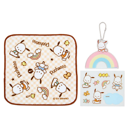 Sanrio｜2023帕恰狗透明包组/含小毛巾/贴纸/亚克力挂｜约16.5 x 6 x 12 cm