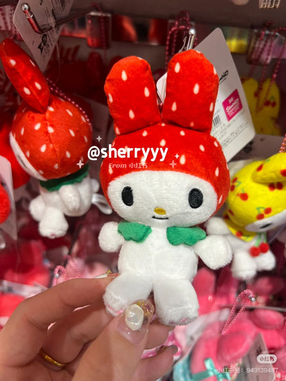 Sanrio｜My Melody 50th Anniversary   Mascot Holder /Plush Keychain｜13×7.5×6cm approx.