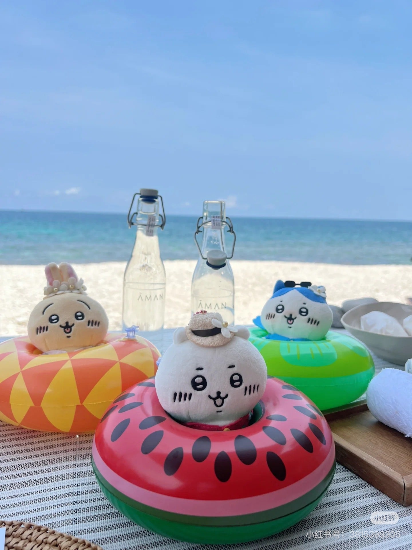 Chiikawa 吉伊卡哇｜Traveling Petite Mini Mascot观光旅行系列毛绒玩偶挂件/包挂｜约H150×W55×D80mm