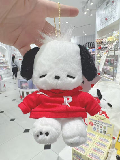 Sanrio｜Pochacco Outfit Change Mascot Holder /Plush Keychain｜11×7×15cm approx.