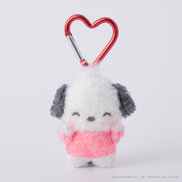 Sanrio｜Cheek Squeeze Mini Mascot Holder /Plush Keychain｜H75mm approx.