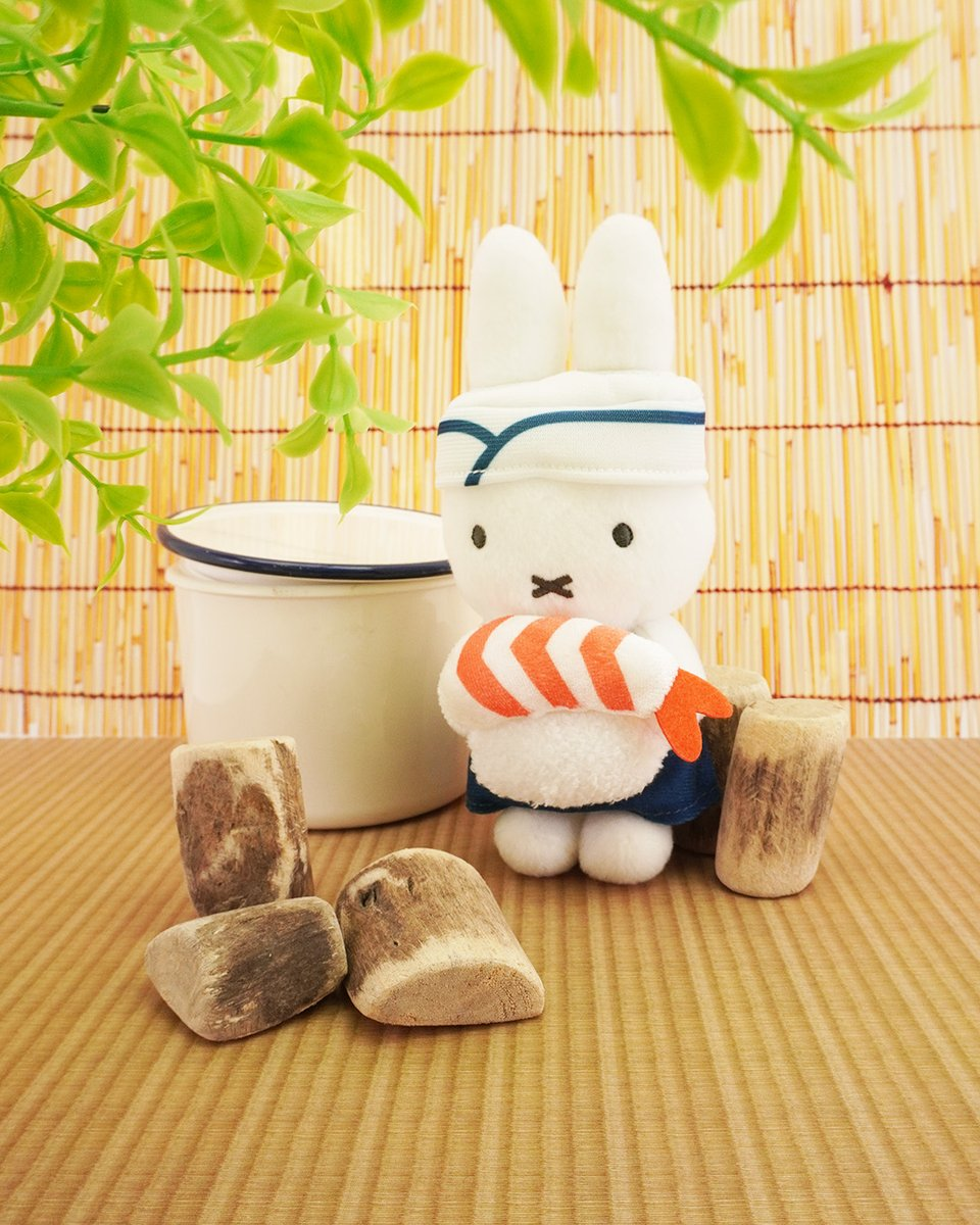 Miffy｜Sashimi Chef Mascot Holder /Plush Keychain｜ 7.5 x 17 x 5 cm approx.