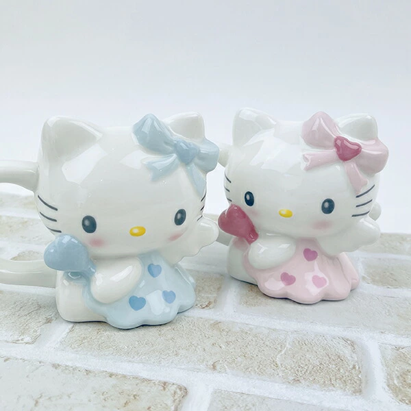 Sanrio｜Sun Art Sanrio Die-Cut Mug Angel Hello Kitty｜11.0 x 11.1 x 11.3cm approx.