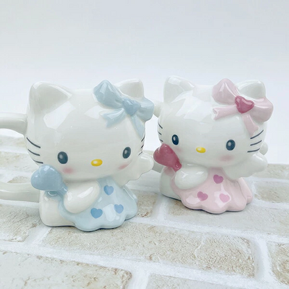 Sanrio｜Sun Art Sanrio Die-Cut Mug Angel Hello Kitty｜11.0 x 11.1 x 11.3cm approx.