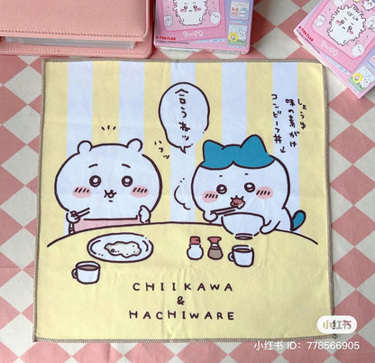 Chiikawa 吉伊卡哇｜超可爱手帕/小毛巾盲盒/全5种/长毛吉伊｜1个入/縦30×横30cm