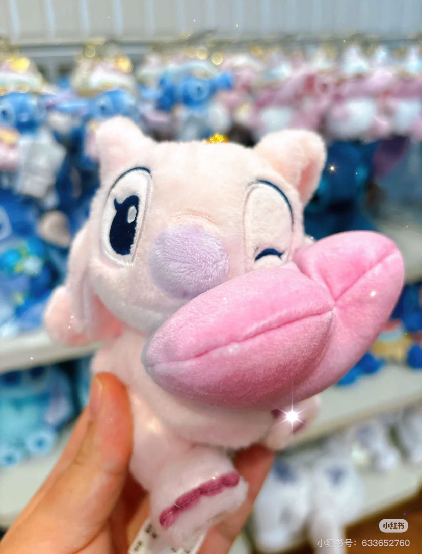 Disney迪士尼｜Plush Keychain - Gradient Smiling Hug东迪抱渐变爱心系列超治愈毛绒玩偶挂件/包挂｜ 约高さ13×幅11.5×奥行き9cm