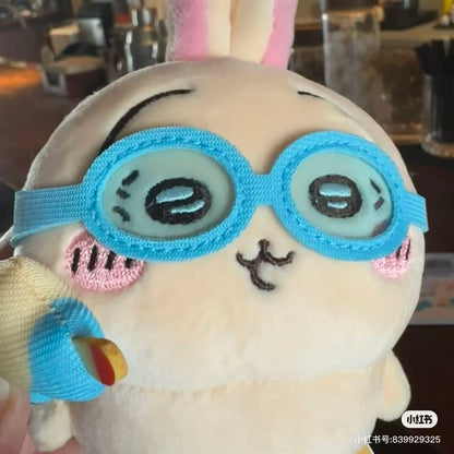chiikawa｜Goggle Summer  Usagi Mascot Holder /Plush Keychain｜135×105×55mm approx.