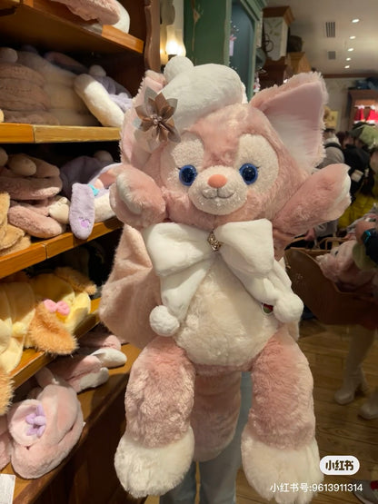 【还有补货】Disney迪士尼｜东迪冬日圣诞限定蝴蝶结贝雷帽LinaBell玲娜贝儿大型毛绒玩偶/公仔/m贝｜全长约65cm，座高48cm