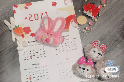 Gladly gladee｜粉兔兔无线耳机手袋零钱包/Airpods收纳袋/耳机包