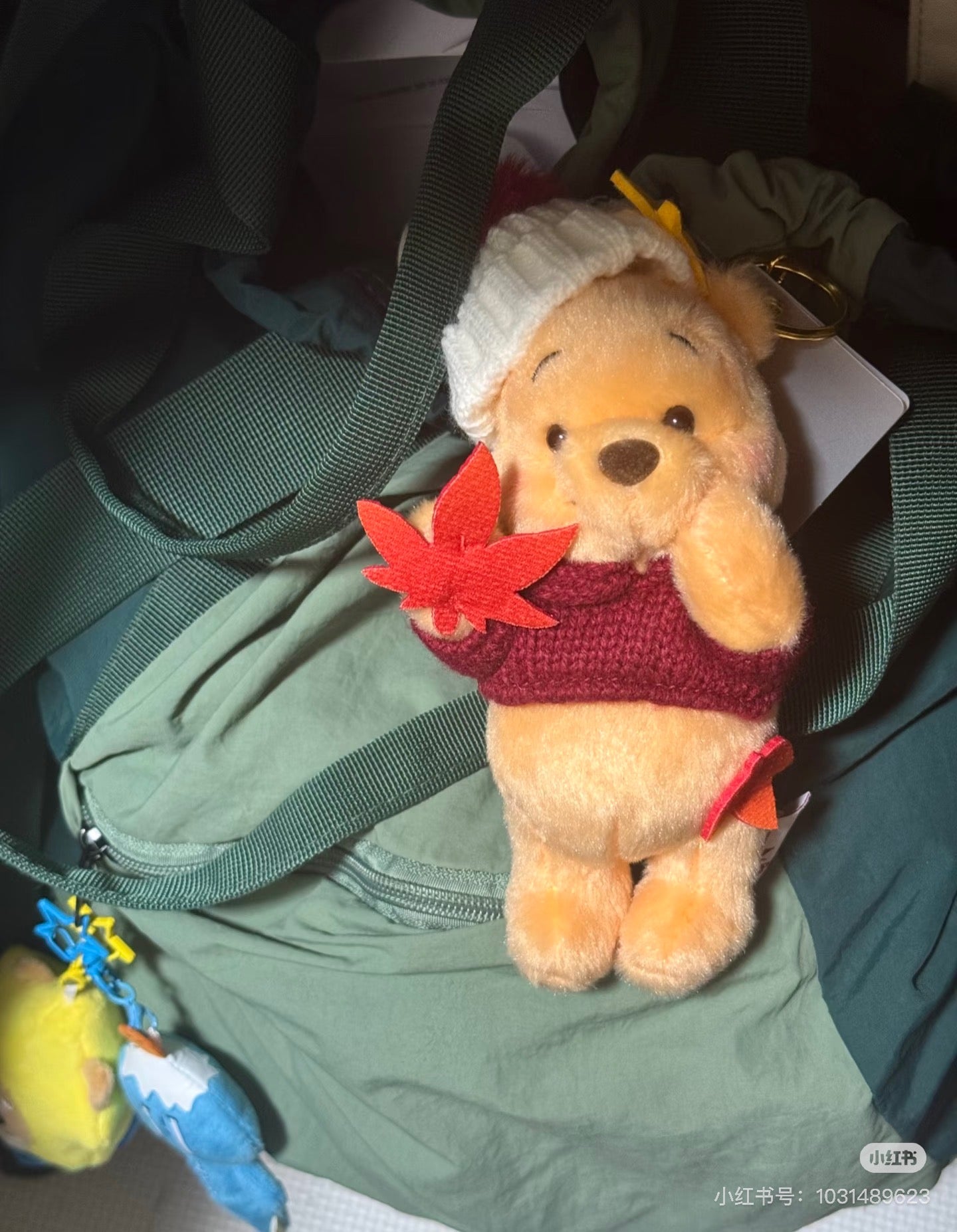 Disney｜Momiji Winnie the Pooh Mascot Holder /Plush Keychain｜17.5×9.5×8.5(cm) approx.