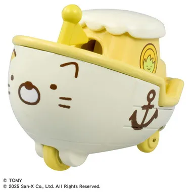 Tomica｜Sumikkogurashi Dream Boat Cat｜78 x 41 x 39mm approx.