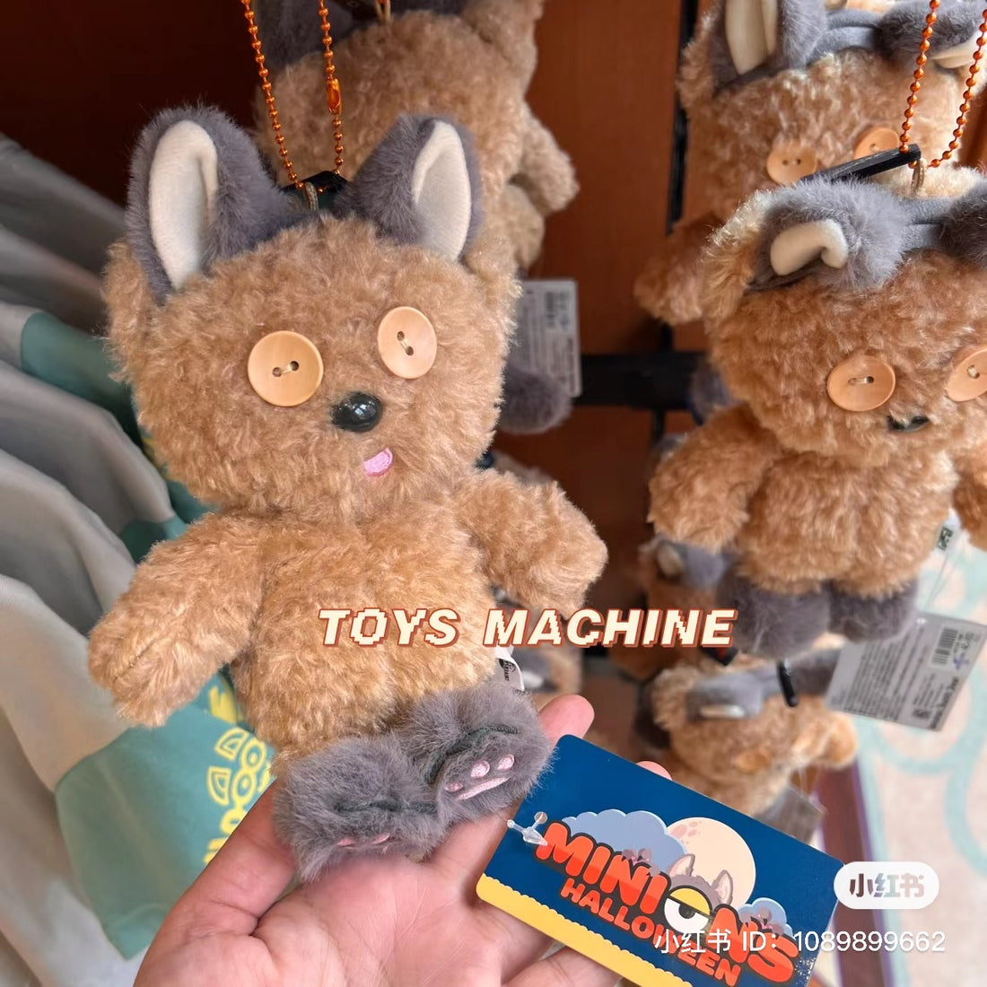 Tim熊| 超软毛茸茸小恶魔猫咪usj万圣节限定挂件/背后有毛茸茸长尾巴