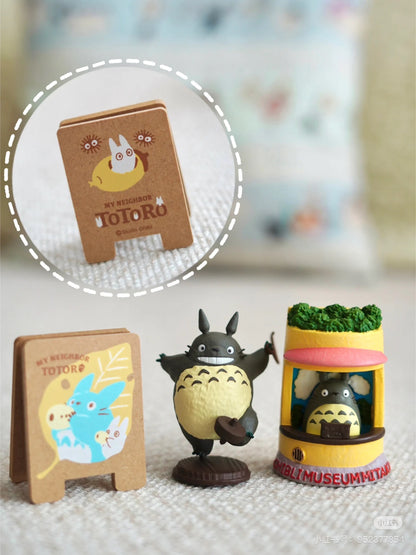 My neighbor totoro｜Ghibli Signboard Clip Stand吉卜力宫崎骏卡通图案木制夹子/两面不同图案｜约W50 x H70 x D30mm