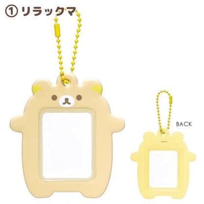Rilakkuma轻松熊｜可放贴纸/照片的可爱挂件｜约79×74mm