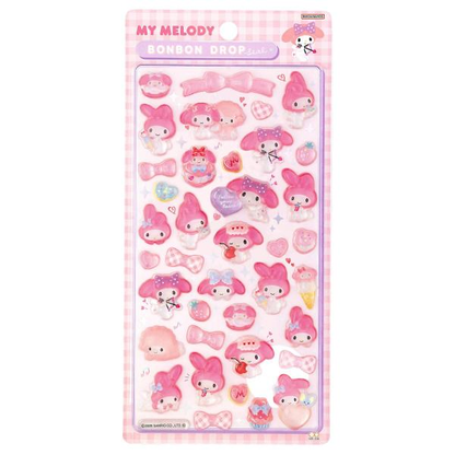 Sanrio｜Gingham Bonbon Drop Seal 3D Sticker｜95×170×5mm approx.