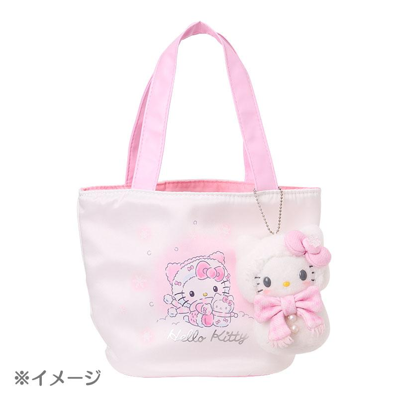 Sanrio｜Snowman Mascot Plush Keychain with Ramune｜11×7×11.5cm approx.