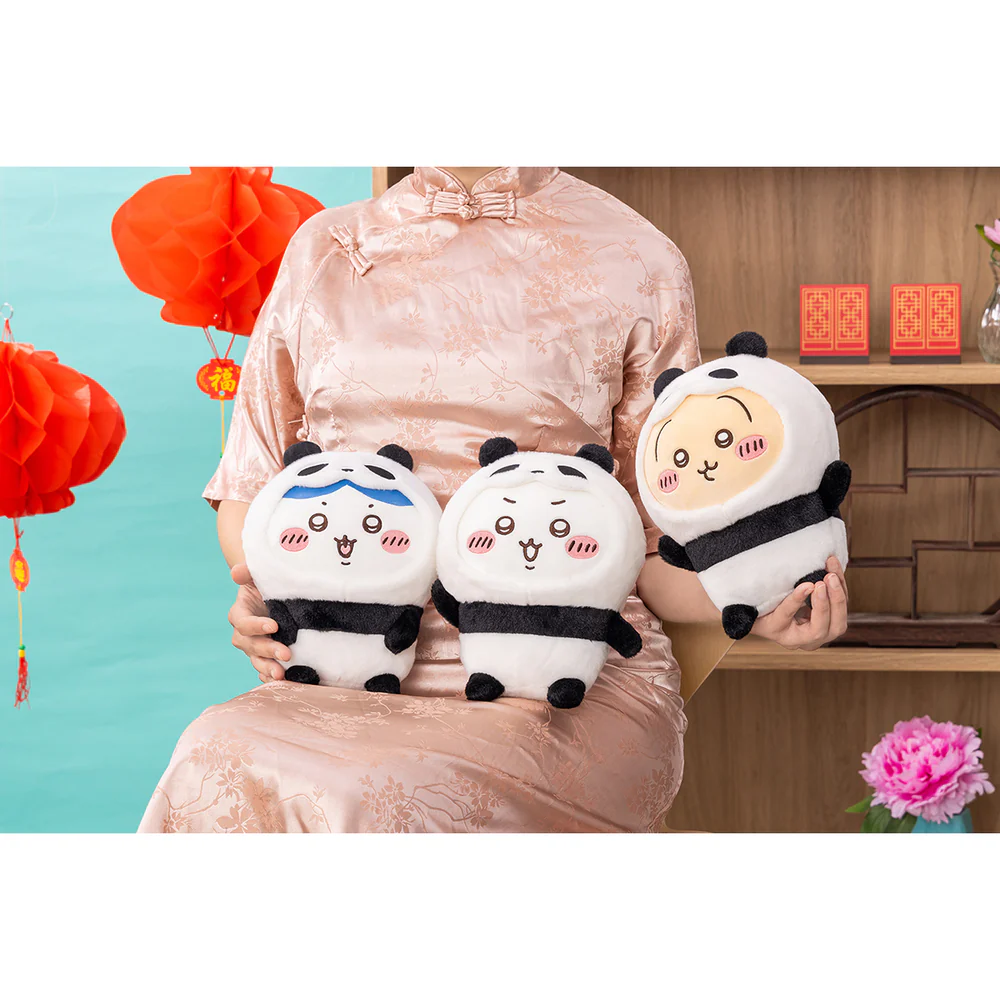 Chiikawa 吉伊卡哇|Panda Plush Toy熊猫毛绒玩偶摆件/公仔|约 H230 x W190 x D105mm