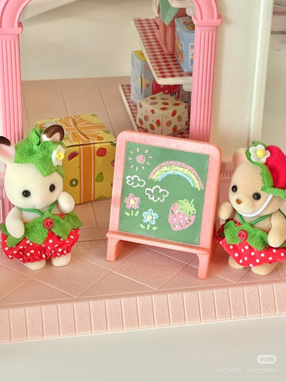 【limit 1】SylvanianFamilies｜ Strawberry Costume Babies set 5 babies Calico Critters Epoch Japan
