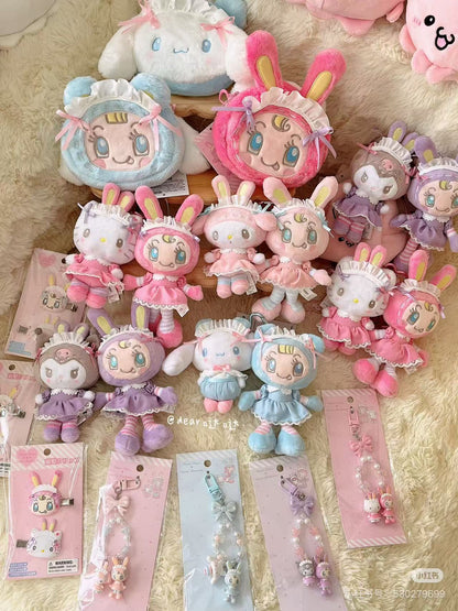 Sanrio｜Mezzo Piano Rabbit Mascot Holder /Plush Keychain