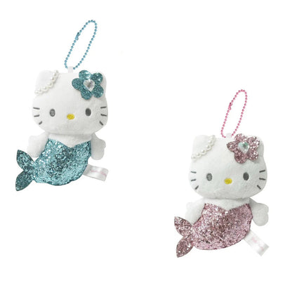 HelloKitty｜Glitter Mermaid Mascot Holder /Plush Keychain｜H100×W83×D63mm approx.