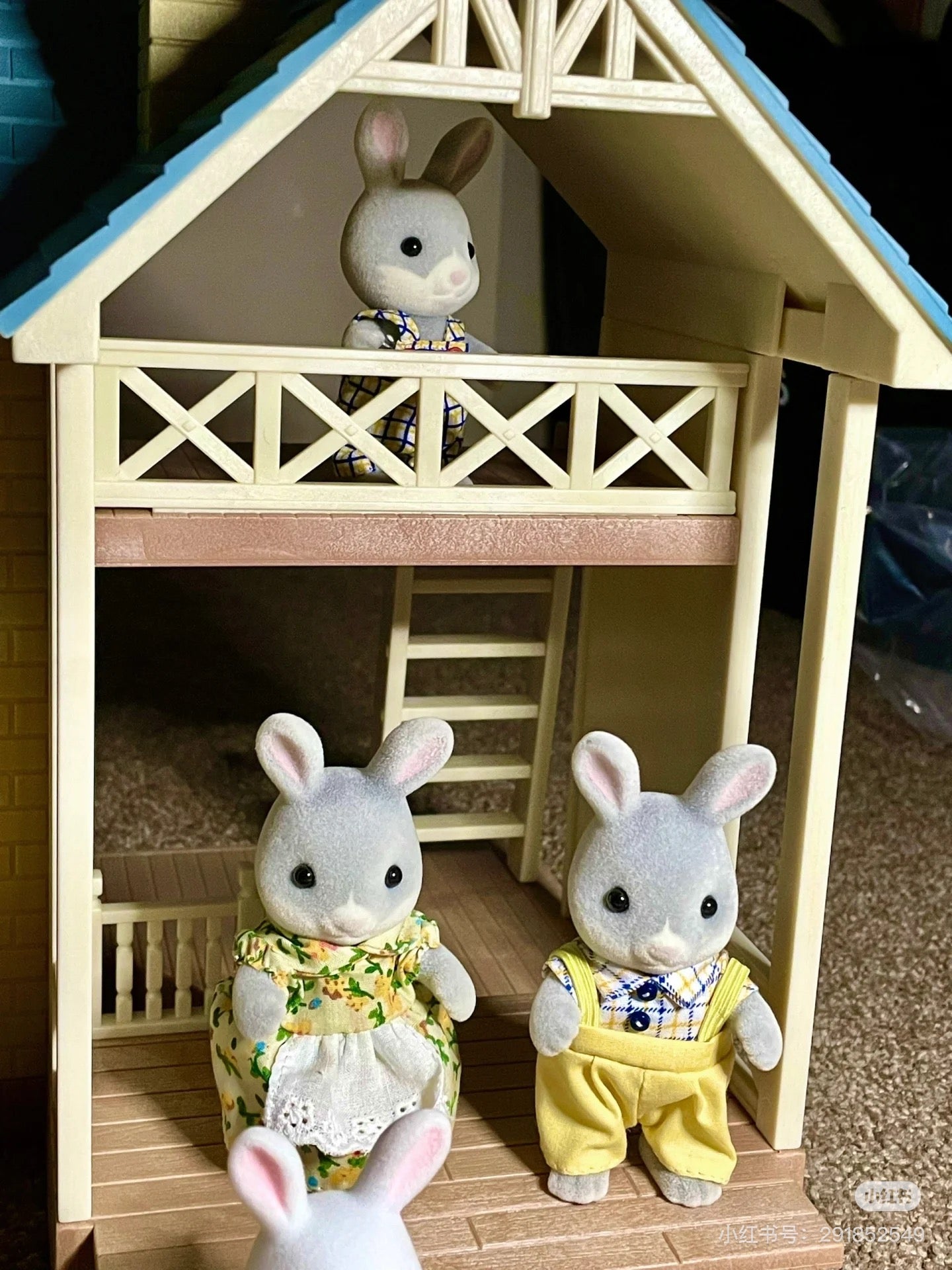 SylvanianFamilies｜Cottontail Family Animal Rabbit Figure Doll Kids Playing Toy-4030