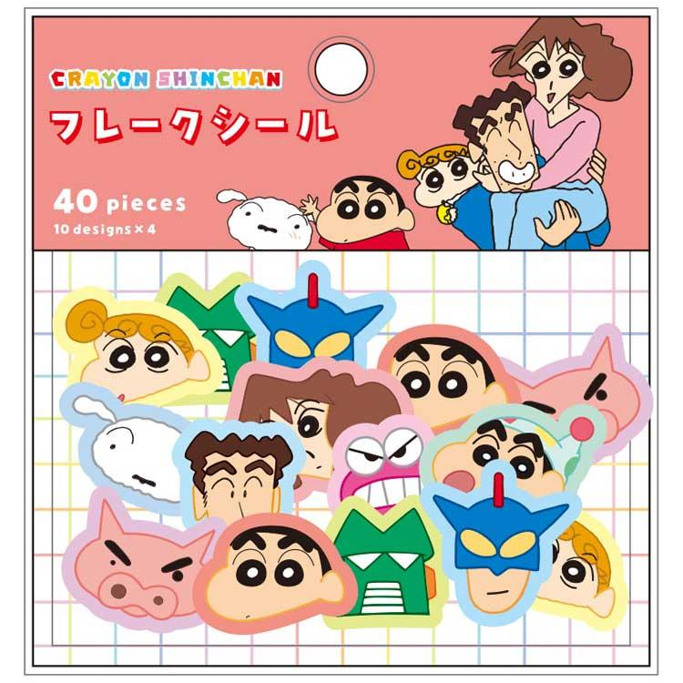 Crayon shin-chan｜Flake Sticker｜40 sheets