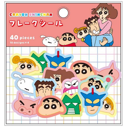 Crayon shin-chan｜Flake Sticker｜40 sheets
