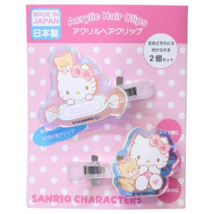 Sanrio｜Aurora Acrylic Hair Clip Set｜40×40mm approx.