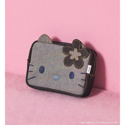 Sanrio｜Hello Kitty Something Collaboration Face Cosmetic Pouch｜14×16.5×4.5cm approx.