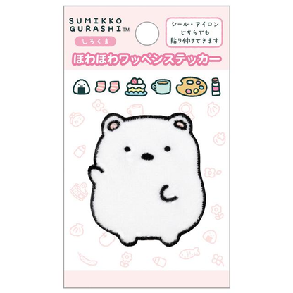 Sumikko gurashi｜Patch Series  Fluffy Patch Sticker｜H97 x W57mm approx.