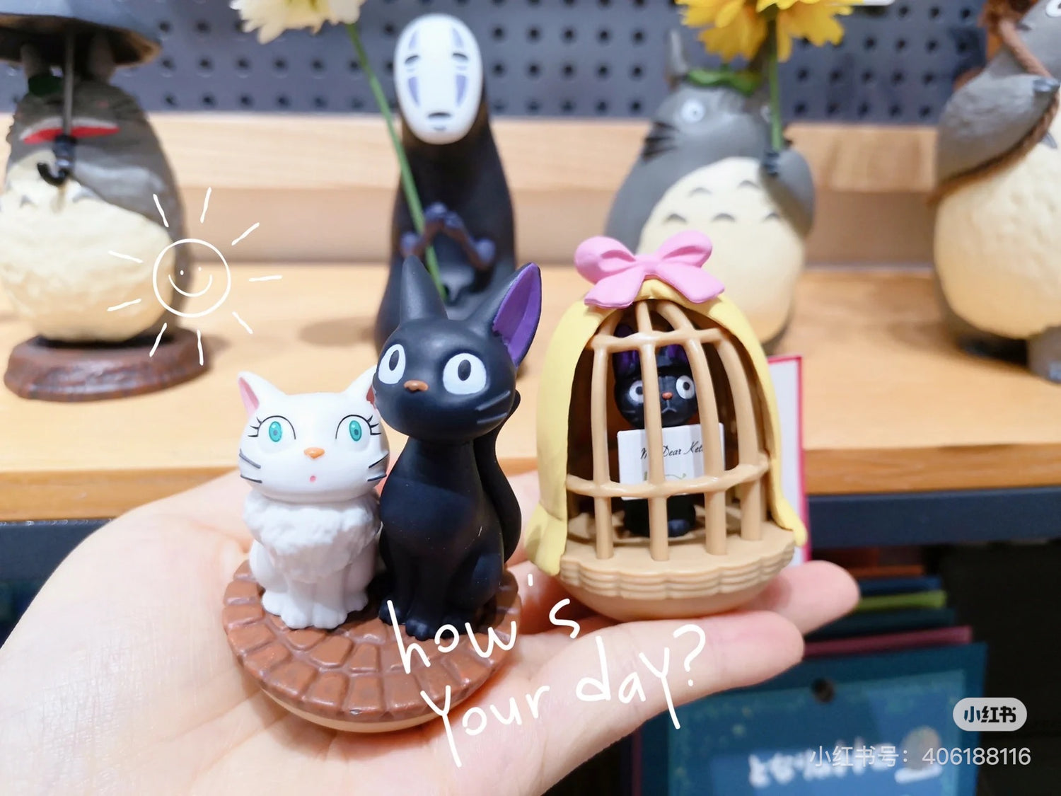 My neighbor totoro｜吉卜力宫崎骏魔女宅急便吉吉/莉莉不倒翁摆件