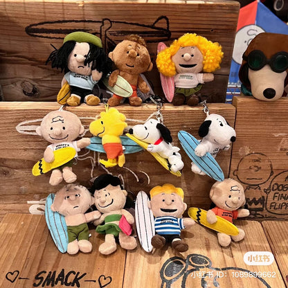 Snoopy｜HAWAII夏威夷限定晒黑的小黑仔们挂件/包挂｜约H19 x W11 x 14cm