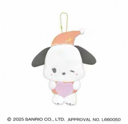 Sanrio｜Crux pajamas Mascot Holder /Plush Keychain｜190x160x70mm approx.