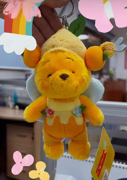 Disney HK｜眯眯眼蜜蜂柠檬噗噗挂件