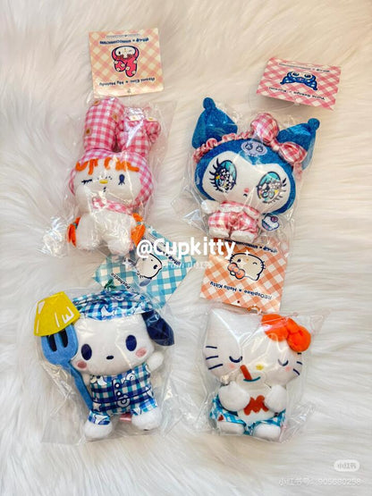 【limit 1】Sanrio三丽鸥｜Mascot Keychain插画家联名毛绒玩偶挂件/包挂｜约15 x 13 cm