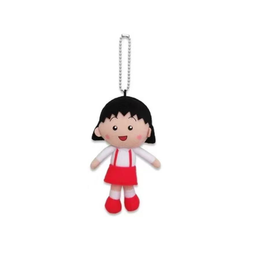 Chibi Maruko|Red dress Mascot Holder /Plush Keychain|H12cm approx.