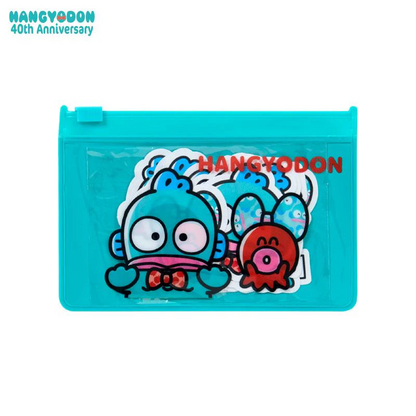 Sanrio｜Hangyodon 40th Anniversary Happy Life Sticker &amp; Case Set｜ 12×0.2×8cm approx.