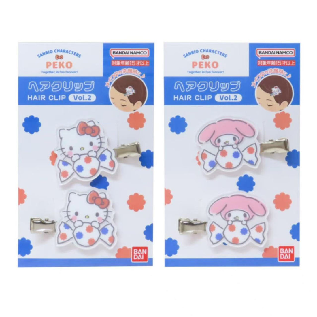 Sanrio｜Peko Chan Acrylic Hair Clip :Candy｜36×36×6mm approx.