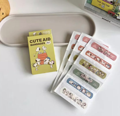Snoopy｜Peanuts Boxed Adhesive Bandage｜18 pieces