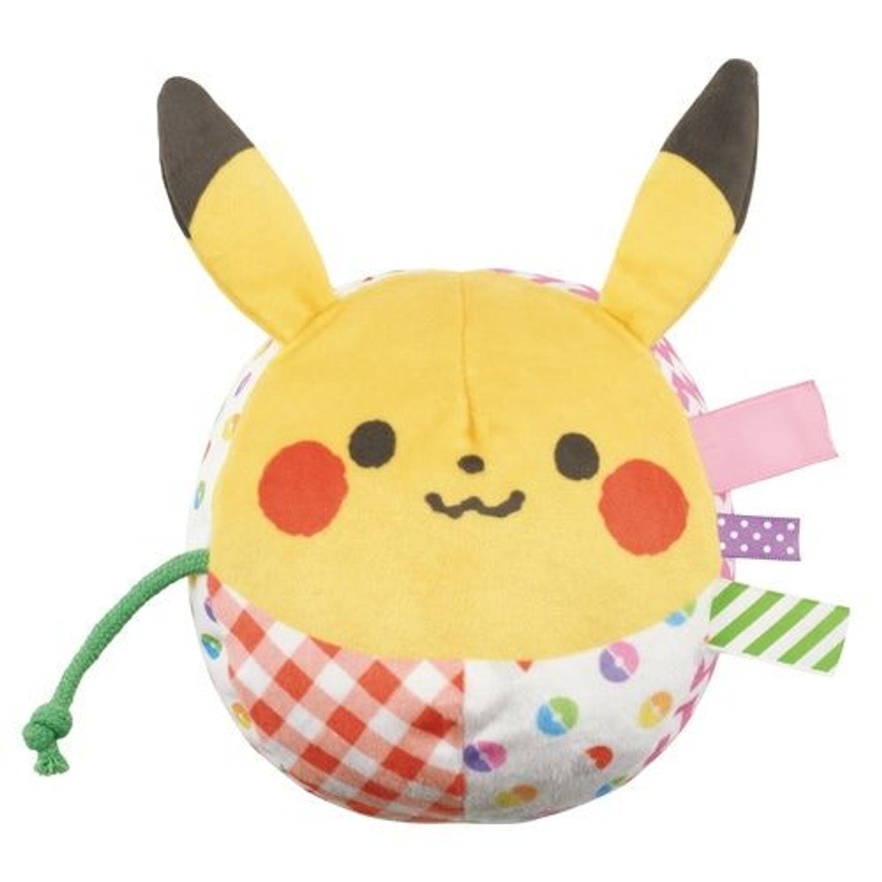 Pikachu皮卡丘｜母婴系列皮卡shake shake带音乐铃铛手抓布球/易手洗｜约18.5 x 12.3 x 12.3cm