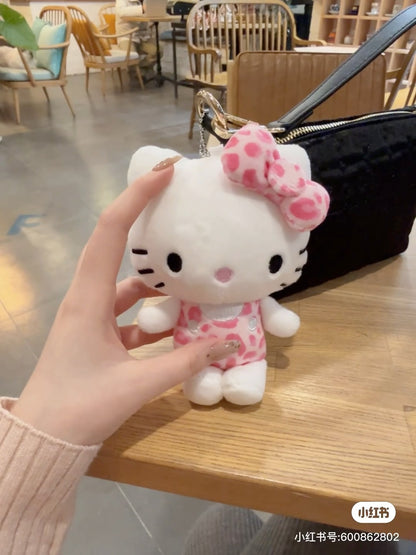 Sanrio｜Avail  hello kitty leopard pink  Mascot Holder /Plush Keychain