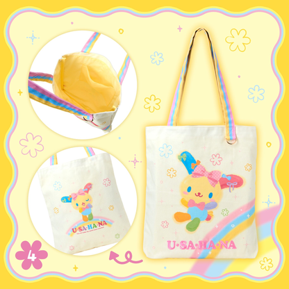 Sanrio｜Usahana Always Loved Tote Bag｜35×4.5×38cm approx. approx.