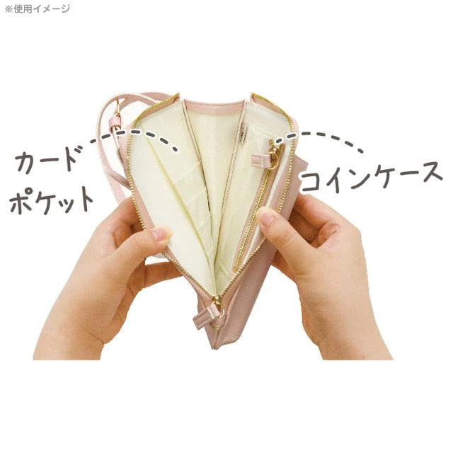Sumikko gurashi角落生物｜刺绣图案软皮质多功能手机包/斜背包｜約185×115×35mm