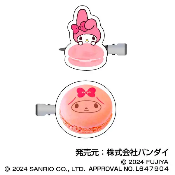 Sanrio｜HASEPRO Sanrio Macaron Hair Clip Set of 2｜40×40×3mm approx.