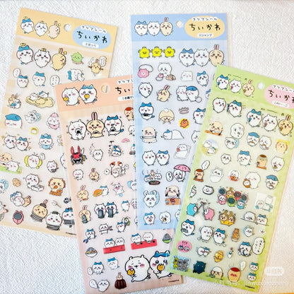 Chiikawa｜Clear Seal Sticker - Friends｜90×175mm approx.