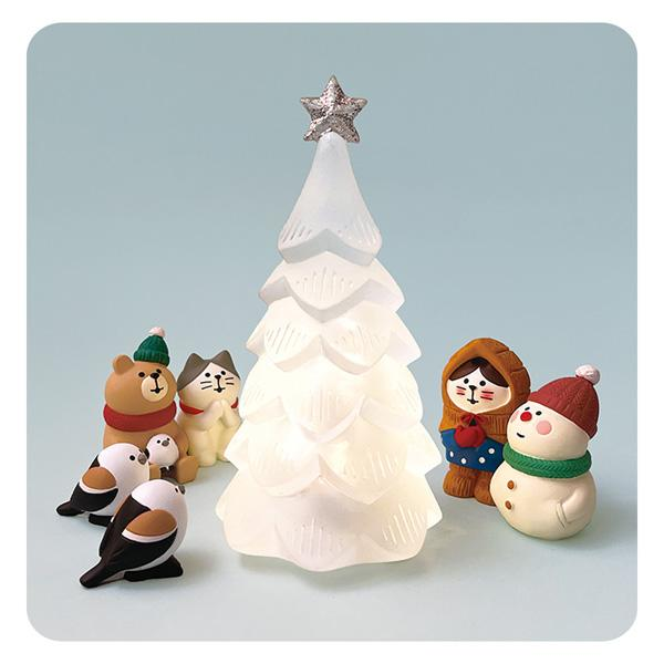 concombre｜Yukinko圣诞系列雪孩子猫咪树脂装饰摆件｜约28 x 25 x H4mm