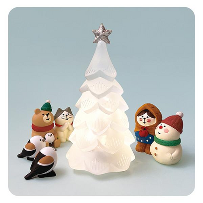 concombre｜Yukinko圣诞系列雪孩子猫咪树脂装饰摆件｜约28 x 25 x H4mm