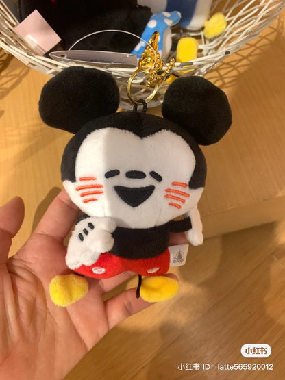 Disney｜限定呆萌扁扁傻子系列/二傻系列/铁憨憨/毛绒挂件/包挂｜约高さ10.3×幅8×奥行き5.4(cm)
